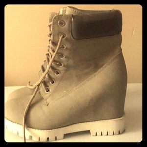 High raised shoes.